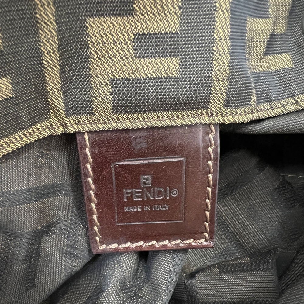 Fendi Zucca Brown Jacquard Tote Bag - Picture 10 of 12